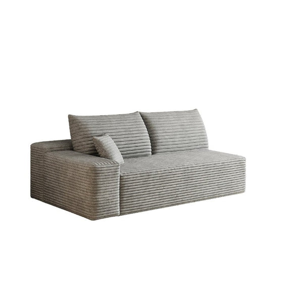 English Elm Y159-3Seat-Left-Black-Sofa Corduroy Sectional for Modern Living Rooms with Cloud Silhouette Antique Grey Left W2824P452806