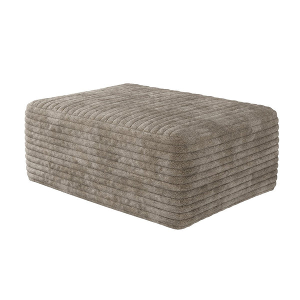 English Elm Y159-ottoman-grey Plush Corduroy Modular Ottoman for Contemporary Living Rooms and Bedrooms Camel W2824P457759
