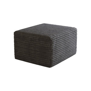 English Elm Sofa Ottoman Modular Sectional in Plush Corduroy with Reversible Chaise Configuration Dark Grey W2824P492206