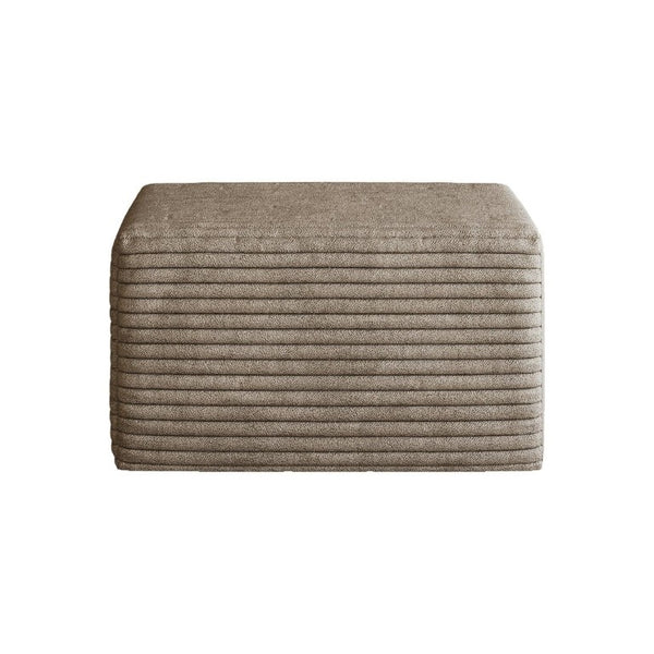 English Elm Sofa Ottoman Modular Sectional in Plush Corduroy with Reversible Chaise Configuration Camel W2824P492209