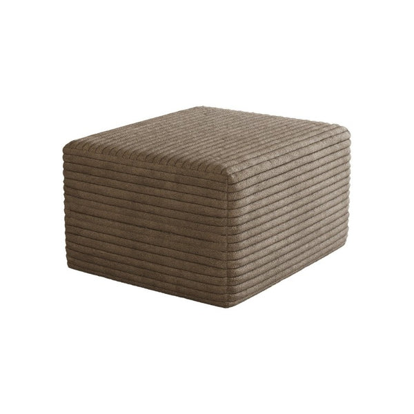 English Elm Sofa Ottoman Modular Sectional in Plush Corduroy with Reversible Chaise Configuration Camel W2824P492209