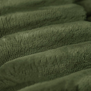 English Elm Sofa Ottoman Modular Sectional in Plush Corduroy with Reversible Chaise Configuration Green W2824P492212