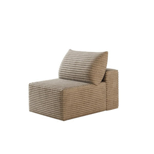 English Elm Y165-1S-Grey Corduroy Cloud Sofa Single Seat Lounge Chair for Studio Living Camel W2824P503212