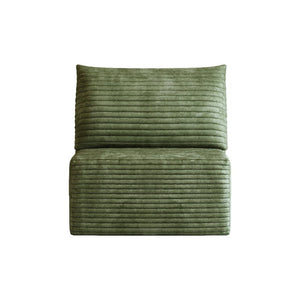 English Elm Y165-1S-Green Corduroy Single Seat Sofa Cloud Cushion Accent Chair for Modern Living W2824P503221