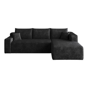 English Elm 95 Inch U Shaped Cloud Sectional Corduroy Sofa Deep Seat Modern Living Room Couch W2824P510988