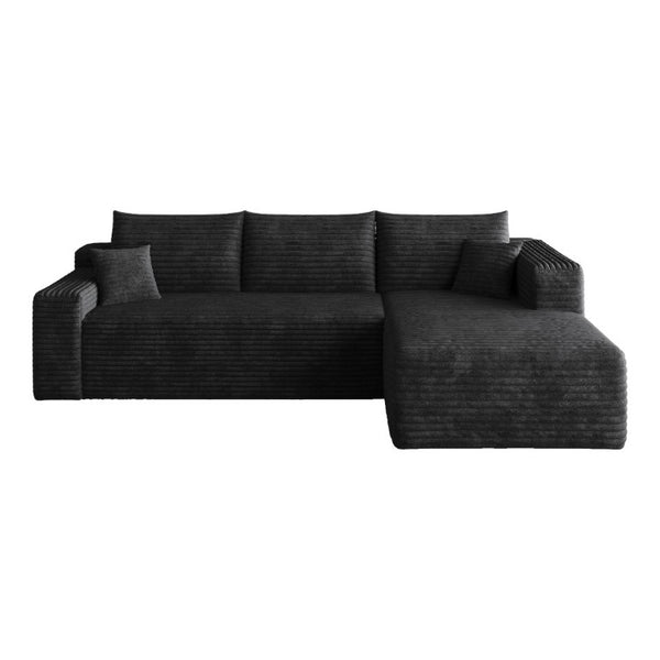 English Elm 95 Inch U Shaped Cloud Sectional Corduroy Sofa Deep Seat Modern Living Room Couch W2824P510988