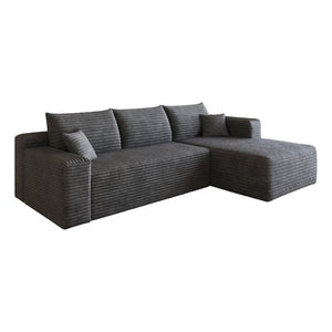 English Elm 95 Inch U Shaped Sectional Sofa Plush Corduroy Deep Seat Cloud Couch for Living Room W2824P510992