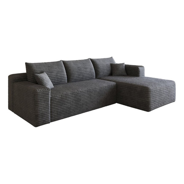 English Elm 95 Inch U Shaped Sectional Sofa Plush Corduroy Deep Seat Cloud Couch for Living Room W2824P510992