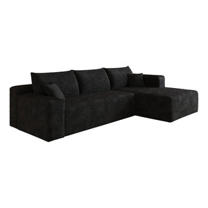 English Elm 103 Inch Cloud Sectional Corduroy L Shaped Sofa Deep Seat Living Room Corner Couch W2824P515742
