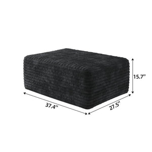 English Elm Sofa Ottoman in Plush Corduroy with Foam Core for Relaxed Lounge or Media Room W2824P515743