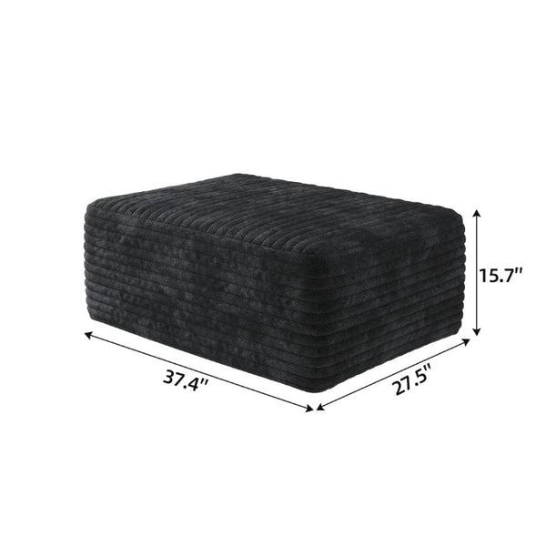 English Elm Sofa Ottoman in Plush Corduroy with Foam Core for Relaxed Lounge or Media Room W2824P515743