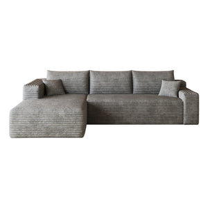 English Elm 103 Inch Cloud Sectional Corduroy L Shaped Sofa Deep Seat Minimalist Living Room Couch W2824P515744