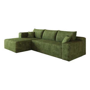 English Elm 103 Inch Cloud Sectional Sofa Plush Corduroy L Shaped Deep Seat Living Room Couch W2824P515753