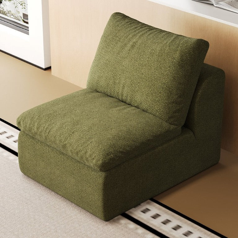 English Elm Y180a-1S-Green Linen Upholstered Compact Sofa Earthy Green Tone for Apartment Living W2824P541935