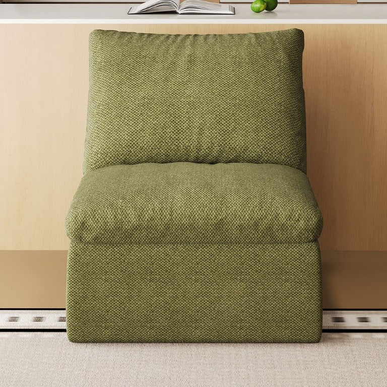 English Elm Y180a-1S-Green Linen Upholstered Compact Sofa Earthy Green Tone for Apartment Living W2824P541935