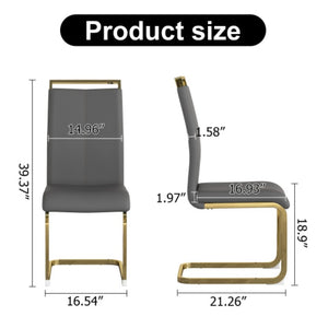 English Elm X-C-1162 PU Leather Accent Chair with Chrome Legs for Modern Home Office or Dining W2827P196425