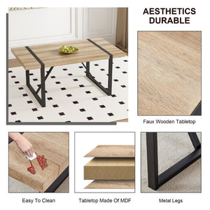 English Elm With Marble Pattern Top and Angular Black Legs This Extendable Table Suits Modern Dining Natural Wood MDF W2827P339226