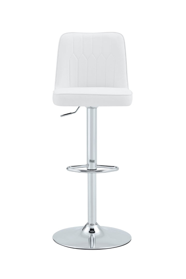 English Elm X-Rbc-007-Whp-2In1 Swivel Barstool PU Upholstered Adjustable Height Kitchen Counter Seat W2827P405794