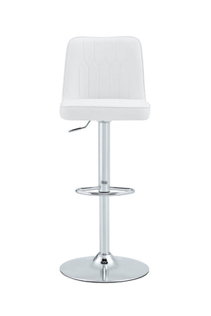 English Elm X-Rbc-007-Whp-2In1 Swivel Barstool PU Upholstered Adjustable Height Kitchen Counter Seat W2827P405794