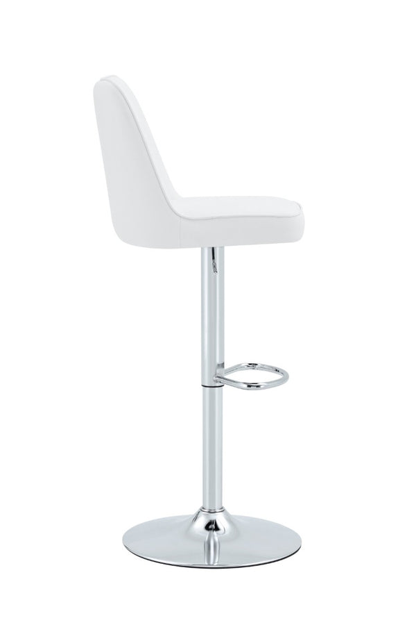 English Elm X-Rbc-007-Whp-2In1 Swivel Barstool PU Upholstered Adjustable Height Kitchen Counter Seat W2827P405794