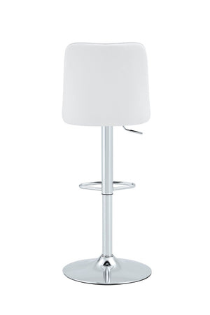 English Elm X-Rbc-007-Whp-2In1 Swivel Barstool PU Upholstered Adjustable Height Kitchen Counter Seat W2827P405794
