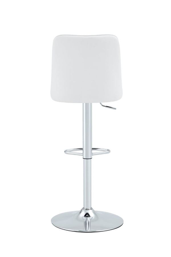 English Elm X-Rbc-007-Whp-2In1 Swivel Barstool PU Upholstered Adjustable Height Kitchen Counter Seat W2827P405794