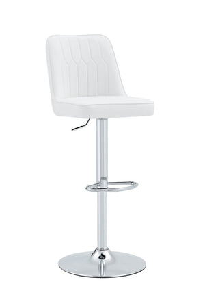 English Elm X-Rbc-007-Whp-2In1 Swivel Barstool PU Upholstered Adjustable Height Kitchen Counter Seat W2827P405794
