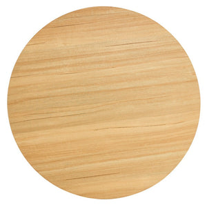 English Elm Modern Round Mdf Dining Table with Wood Grain Top Seats Four for Kitchen or Apartment W2827S00037