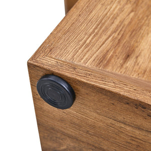 English Elm This Wood Grain Mdf Rectangular Dining Table Seats Six with a Warm Contemporary Finish W2827S00040