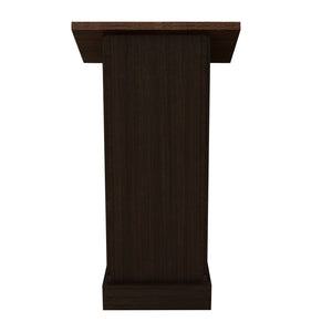 English Elm Wood Grain Lectern Podium 44 Inch Tall with Mic Slot Sliding Shelf for Church Seminar W282P430658