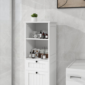 English Elm One-compartment Tilt-out Laundry Cabinet with Top Shelf Slim Mdf Storage for Tight Spaces One-Drawer W282P430948