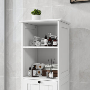English Elm One-compartment Tilt-out Laundry Cabinet with Top Shelf Slim Mdf Storage for Tight Spaces One-Drawer W282P430948