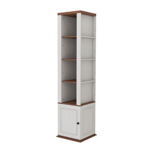 English Elm One-compartment Tilt-out Laundry Cabinet with Top Shelf Slim Mdf Storage for Tight Spaces W282P437031