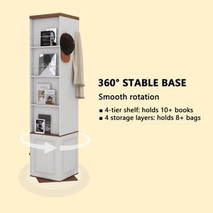 English Elm One-compartment Tilt-out Laundry Cabinet with Top Shelf Slim Mdf Storage for Tight Spaces W282P437031