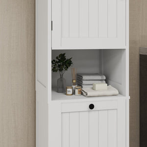 English Elm One-compartment Tilt-out Laundry Cabinet with Top Shelf Slim Mdf Storage for Tight Spaces One-Door W282P480390