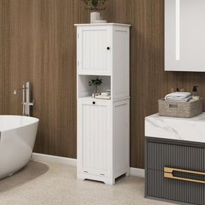 English Elm One-compartment Tilt-out Laundry Cabinet with Top Shelf Slim Mdf Storage for Tight Spaces One-Door W282P480390