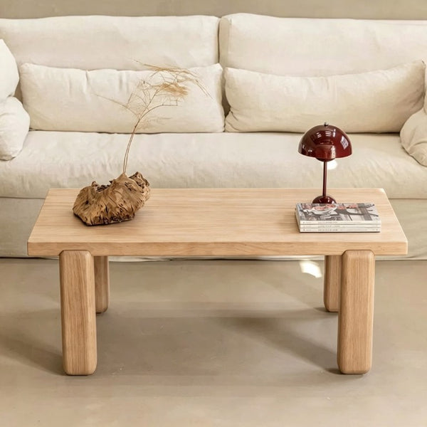 English Elm Cedar Square Coffee Table Solid Legs Vintage Grain Living Room Rustic Accent Wood W2853P567425