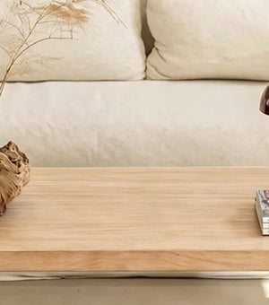 English Elm Cedar Square Coffee Table Solid Legs Vintage Grain Living Room Rustic Accent Wood W2853P567425