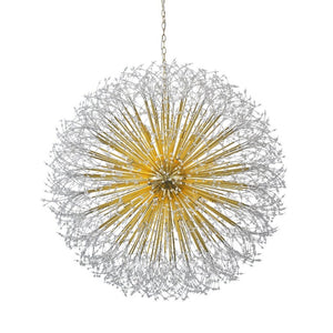 English Elm 48-Inch Sputnik Crystal Chandelier K9 Beads Spherical Firework Pendant for Grand Living Rooms W2869P526921