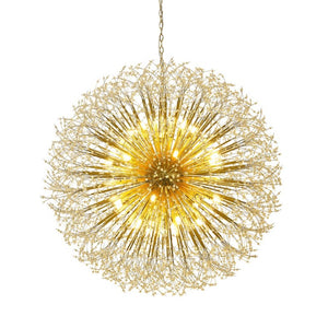 English Elm 48-Inch Sputnik Crystal Chandelier K9 Beads Spherical Firework Pendant for Grand Living Rooms W2869P526921