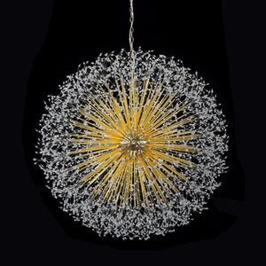 English Elm 48-Inch Sputnik Crystal Chandelier K9 Beads Spherical Firework Pendant for Grand Living Rooms W2869P526921
