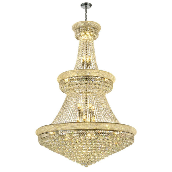 English Elm Crystal K9 Sphere Empire Chandelier with Chrome Frame for Grand Foyer or Dining Room W2869S00004
