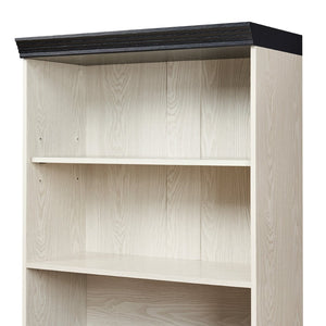English Elm 70.86(180Cm Tall Barn Door Bookcase Five Tier MDF Cube Shelving for Living Room White W2899P440965