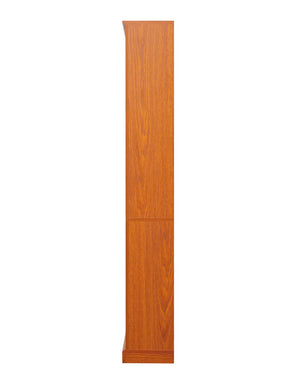 English Elm Free Standing Tall Open Cubby Bookcase Mdf Wood Grain Shelving Unit for Living Room Office Dark Oak W2899P479670