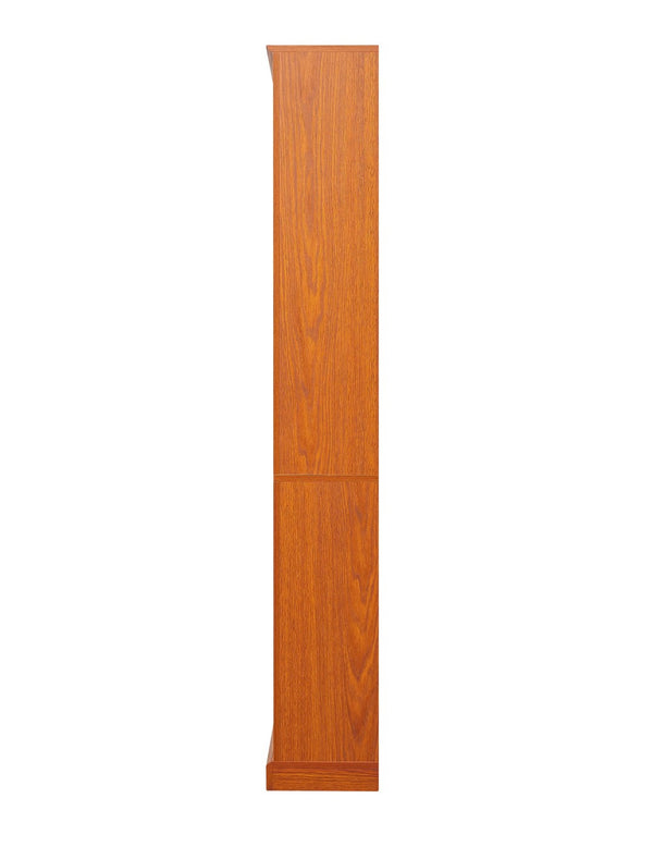 English Elm Free Standing Tall Open Cubby Bookcase Mdf Wood Grain Shelving Unit for Living Room Office Dark Oak W2899P479670