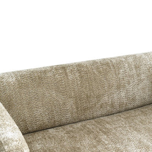 English Elm Modern Chenille Loveseat Compact Two-Seat Sofa with Removable Cushion for Living Rooms Camel W2901P463102