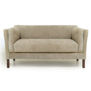 English Elm Modern Chenille Loveseat Compact Two-Seat Sofa with Removable Cushion for Living Rooms Camel W2901P463102