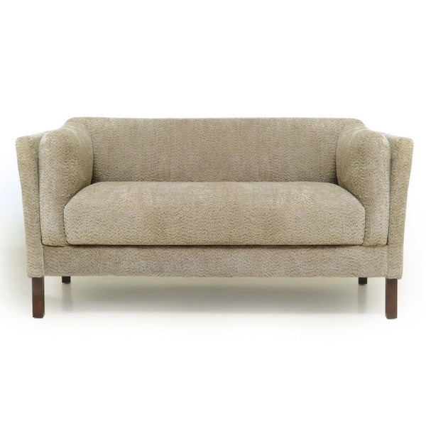English Elm Modern Chenille Loveseat Compact Two-Seat Sofa with Removable Cushion for Living Rooms Camel W2901P463102