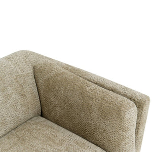 English Elm Modern Chenille Loveseat Compact Two-Seat Sofa with Removable Cushion for Living Rooms Camel W2901P463102