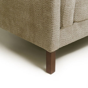 English Elm Modern Chenille Loveseat Compact Two-Seat Sofa with Removable Cushion for Living Rooms Camel W2901P463102